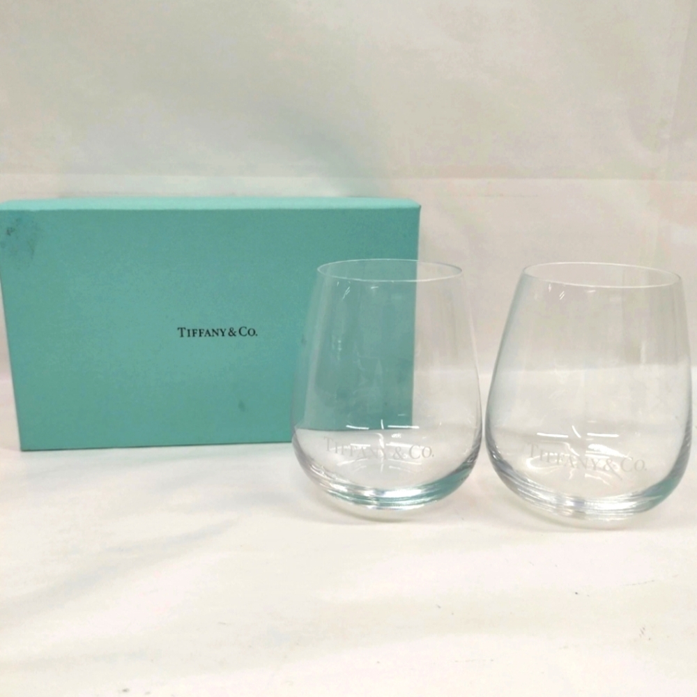 Tiffany & Co. 2 Piece Glass Set